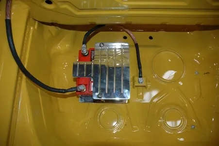996 build — relocated race battery